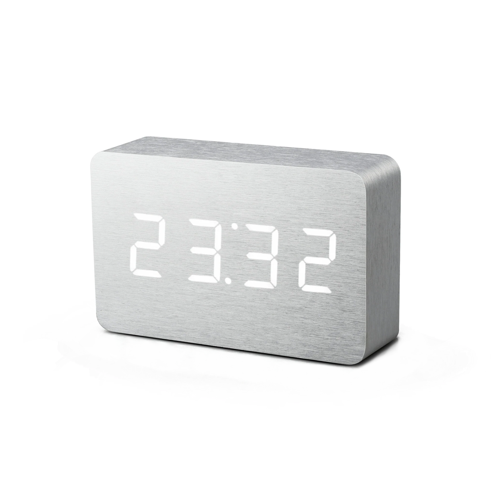 Brick Click Aluminum Alarm Clock - Gessato Design Store