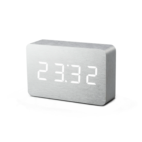 Brick Click Aluminum Alarm Clock - Gessato Design Store