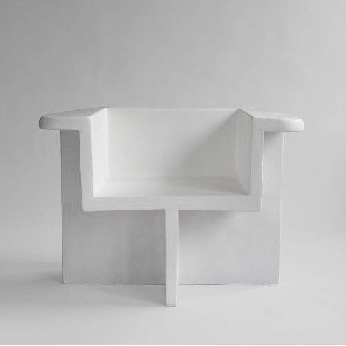 Brutus Lounge Chair - White - Gessato Design Store