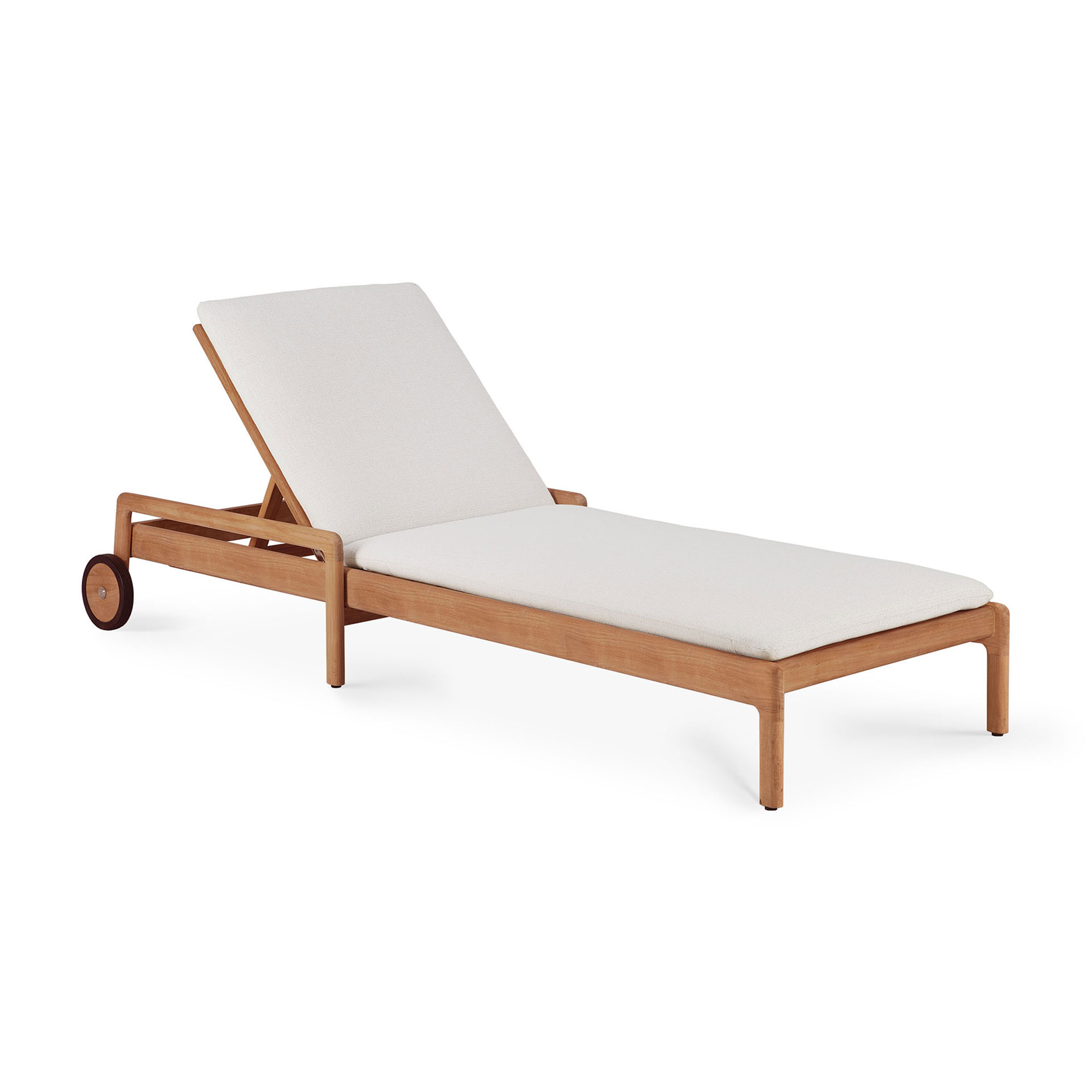  Teak,  Off white thin cushion