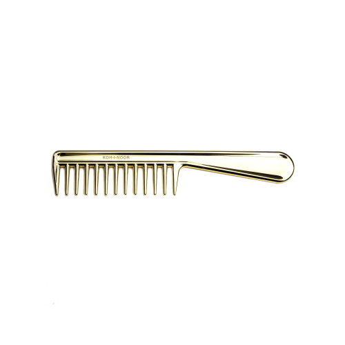 Metalli Extra Wide Tooth Comb With Handle - Gessato Design Store