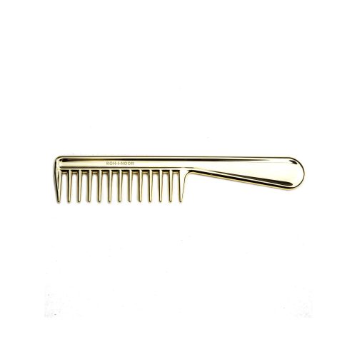 Metalli Extra Wide Tooth Comb With Handle - Gessato Design Store