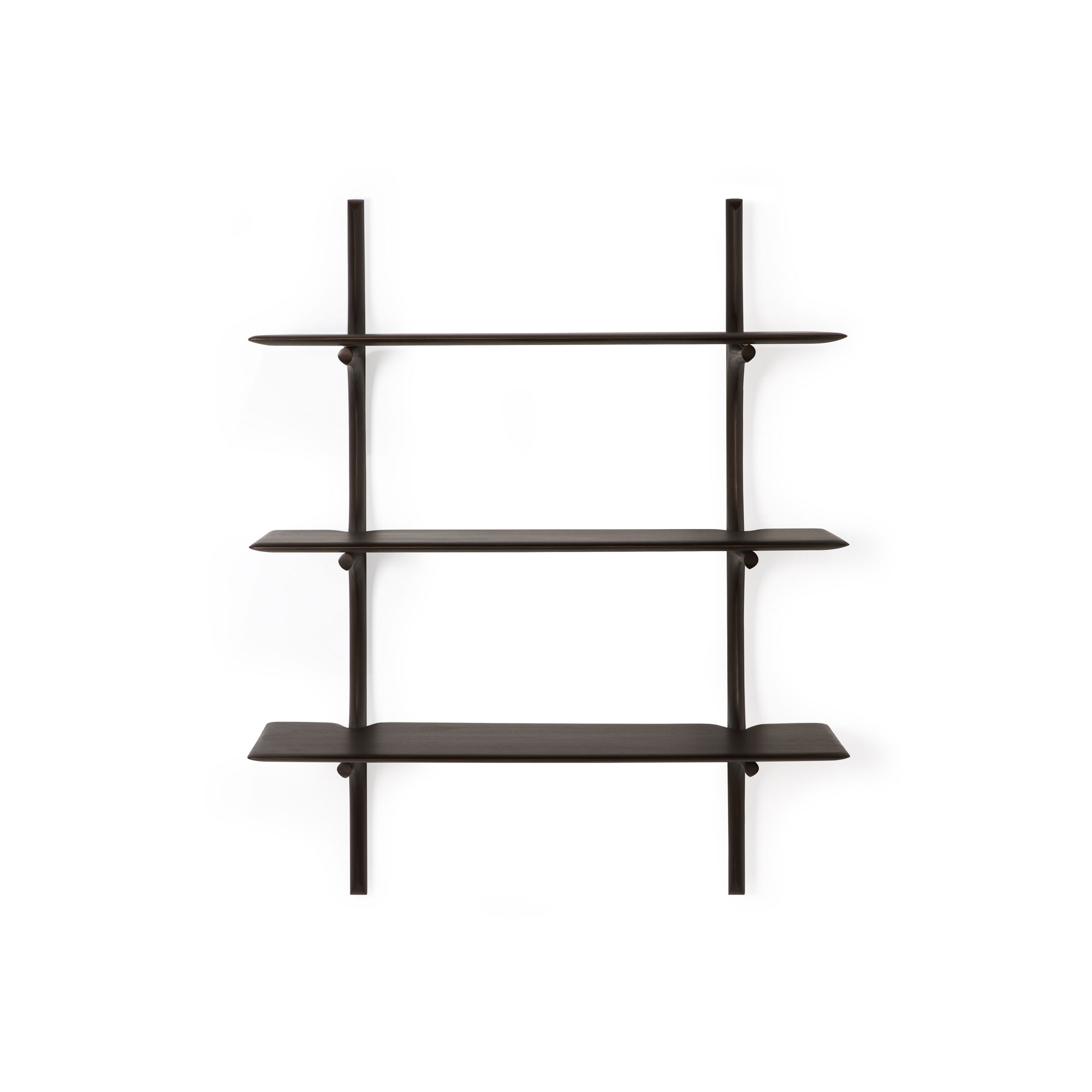  Mahogany dark brown,  3 Shelves