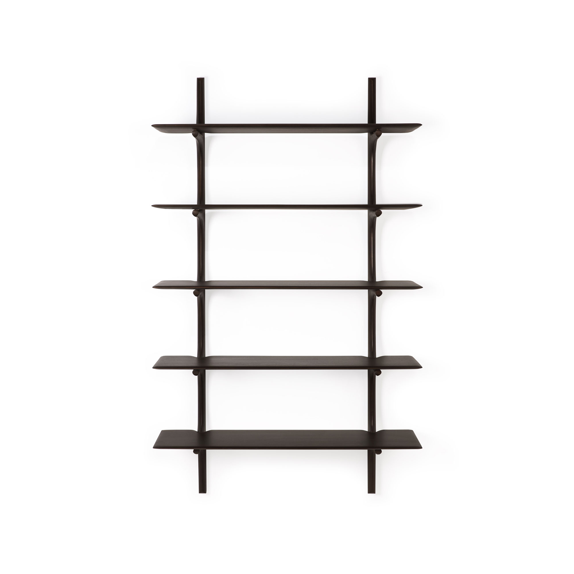  Mahogany dark brown,  5 Shelves