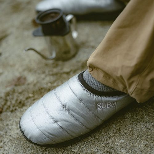 Packable - SUBU Foil Silver Slippers - Gessato Design Store