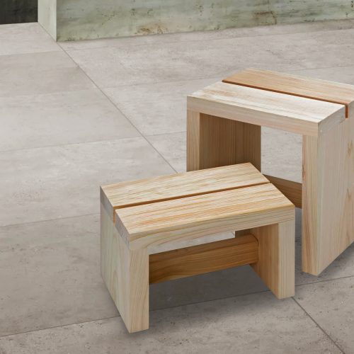 Tosaryu Hinoki Sauna Stool - Gessato Design Store