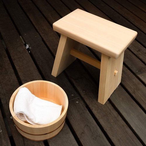 Umezawa Hinoki Sauna Stool - Gessato Design Store