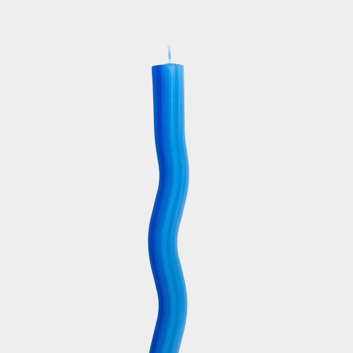 Wiggle Candles - Blue, Set of 2 - Gessato Design Store