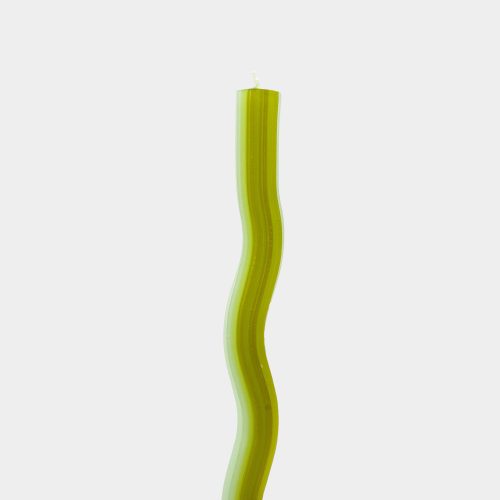 Wiggle Candles - Green, Set of 2 - Gessato Design Store