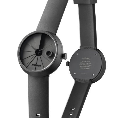 4th Dimension Concrete Wrist Watch, Shadow Edition - Gessato Design Store