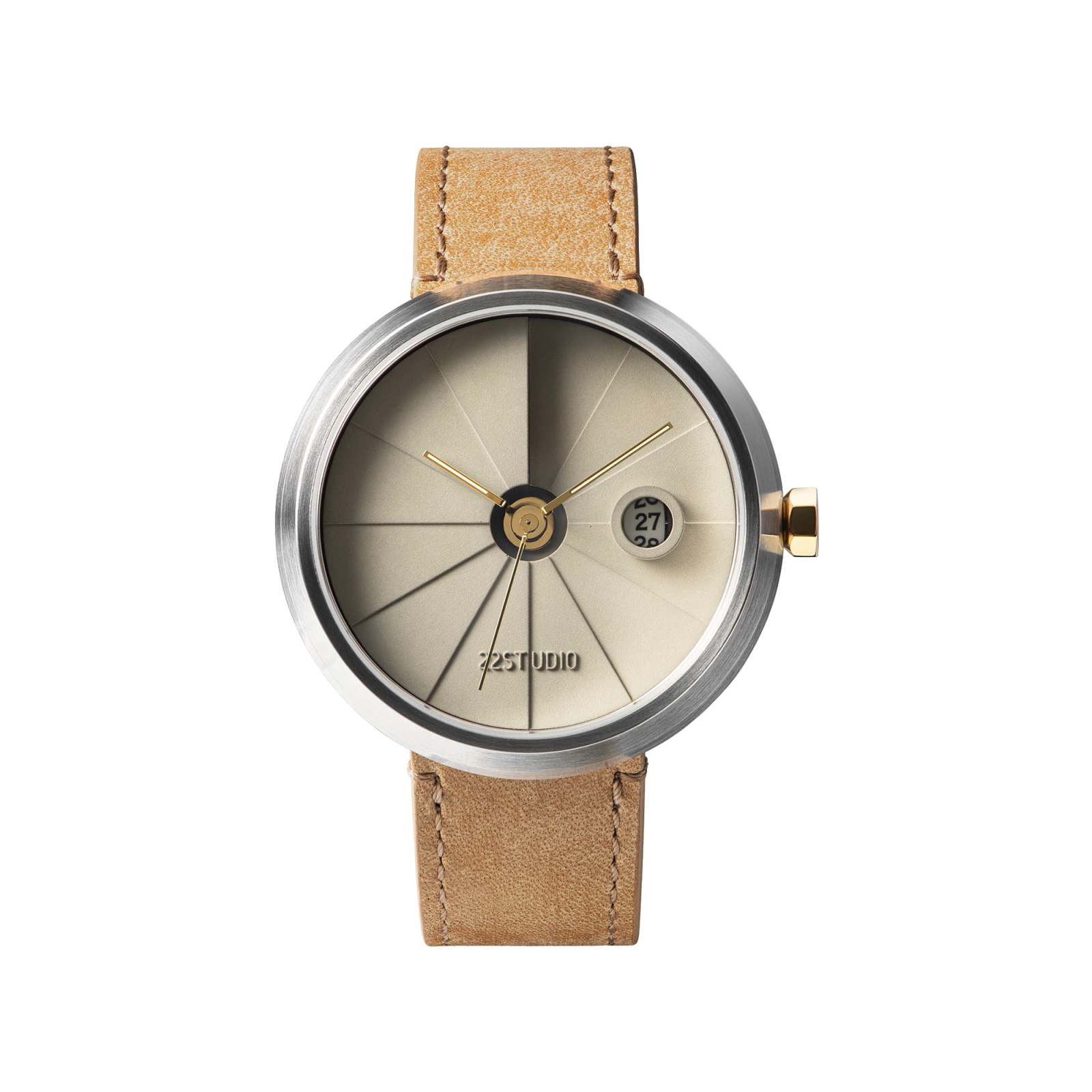 4th Dimension Concrete Wrist Watch, Beige Edition - Gessato Design Store