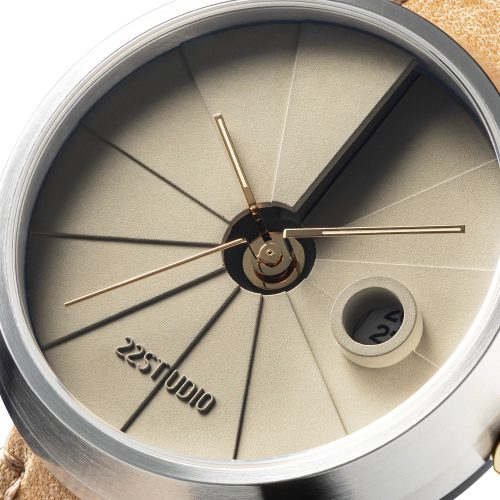 4th Dimension Concrete Wrist Watch, Beige Edition - Gessato Design Store