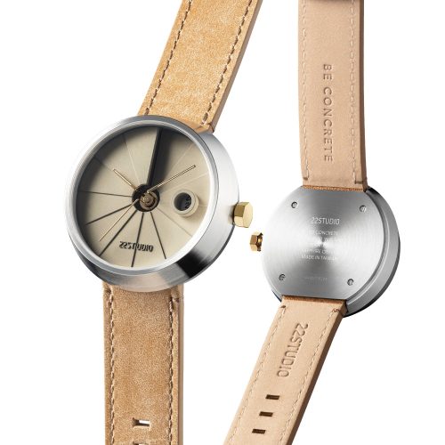 4th Dimension Concrete Wrist Watch, Beige Edition - Gessato Design Store