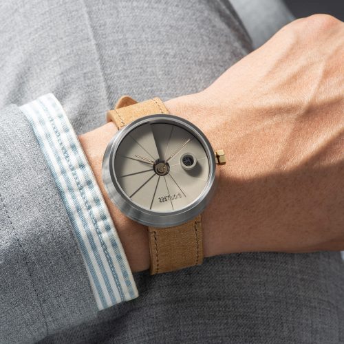 4th Dimension Concrete Wrist Watch, Beige Edition - Gessato Design Store