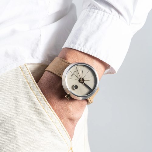 4th Dimension Concrete Wrist Watch, Beige Edition - Gessato Design Store