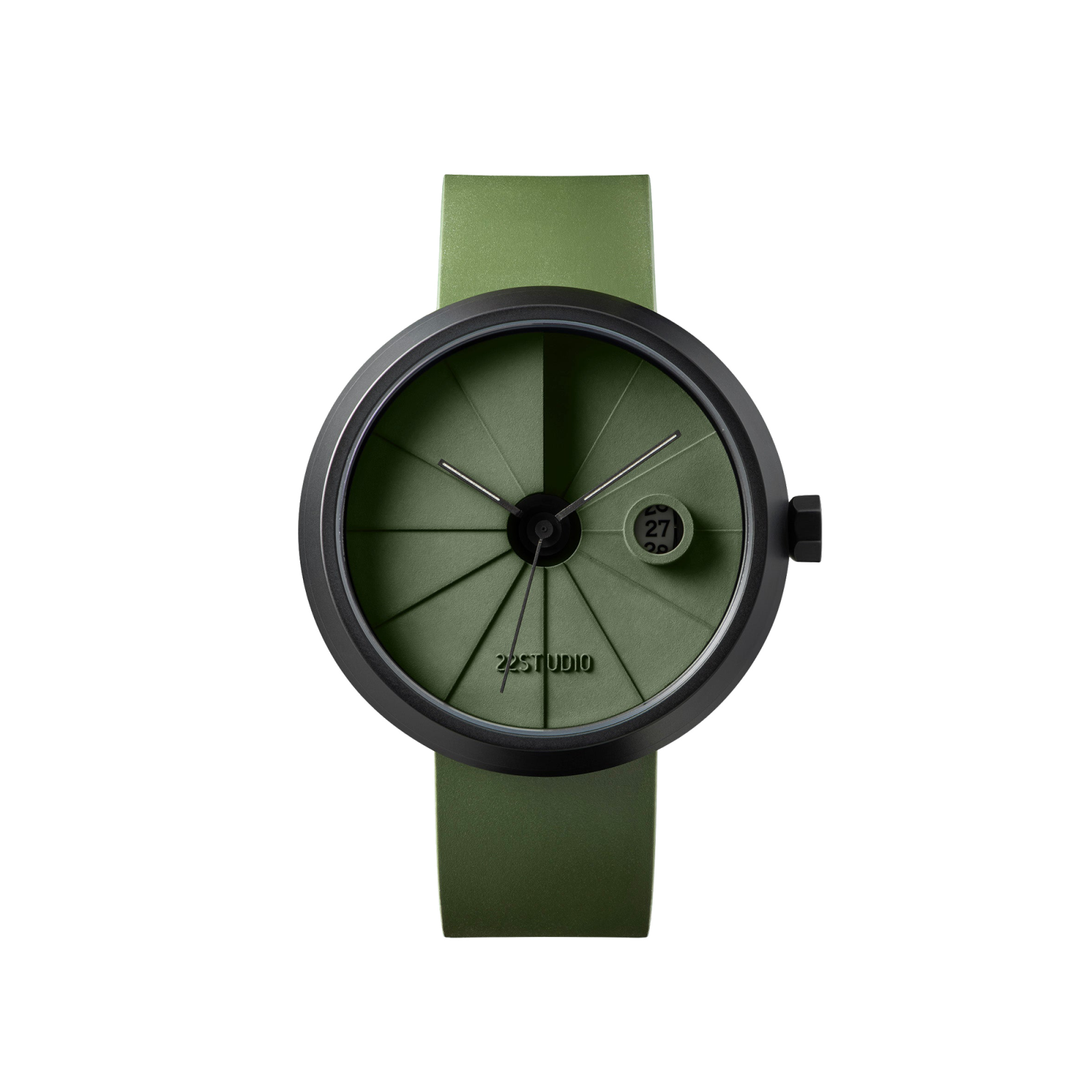 4th Dimension Concrete Wrist Watch, Moss Edition - Gessato Design Store