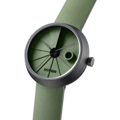 4th Dimension Concrete Wrist Watch, Moss Edition - Gessato Design Store