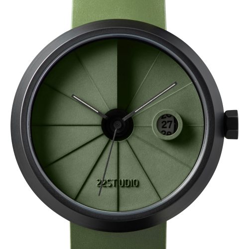 4th Dimension Concrete Wrist Watch, Moss Edition - Gessato Design Store