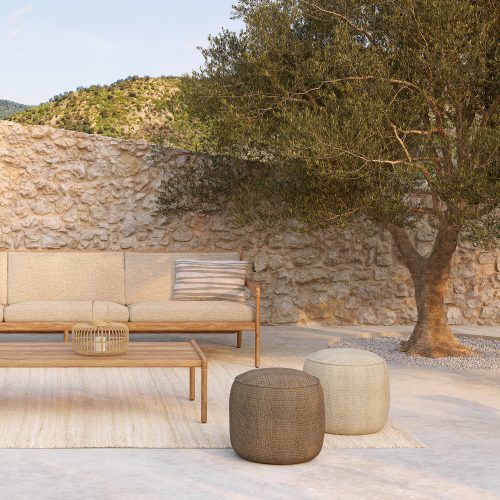 Donut Round Outdoor Ottoman - Gessato Design Store