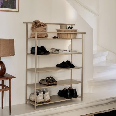 Dora Black Metal Shoe Rack - Gessato Design Store