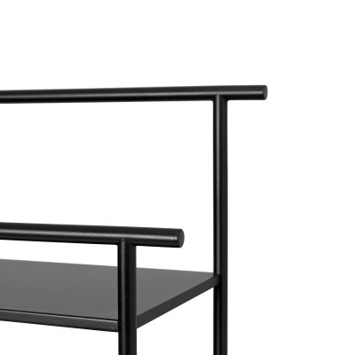 Dora Black Metal Shoe Rack - Gessato Design Store