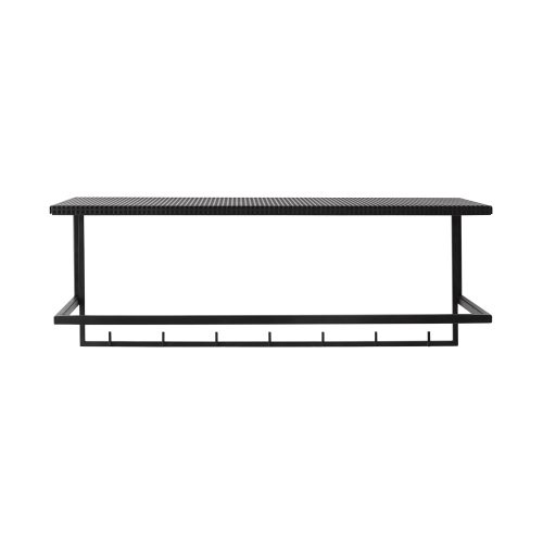 Grid, Wall Mounted Coat Rack With Shelf - Gessato Design Store