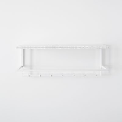 Grid, Wall Mounted Coat Rack With Shelf - Gessato Design Store