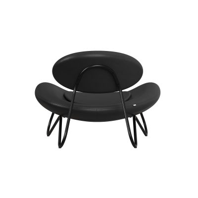 Meadow Lounge Chair - Black Leather - Gessato Design Store
