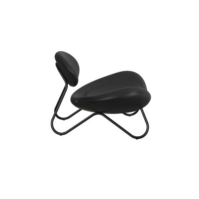 Meadow Lounge Chair - Black Leather - Gessato Design Store