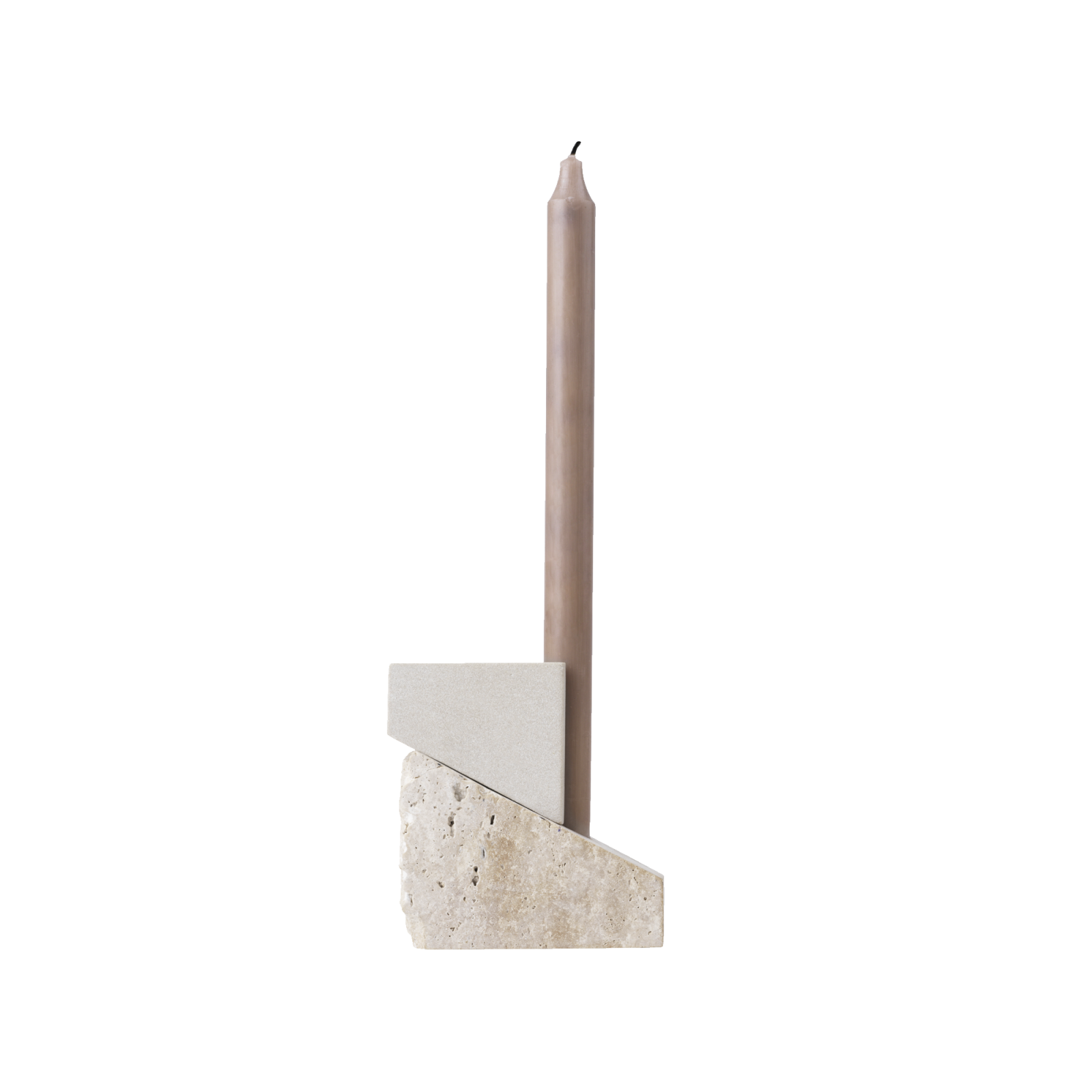 Offset Stone Candle Holder - Vol 1 - Gessato Design Store