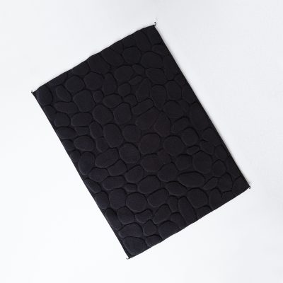Ishikoro Pebble Bath Mat, Black - Gessato Design Store