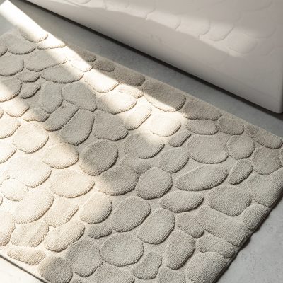 Ishikoro Pebble Bath Mat, Light Grey - Gessato Design Store
