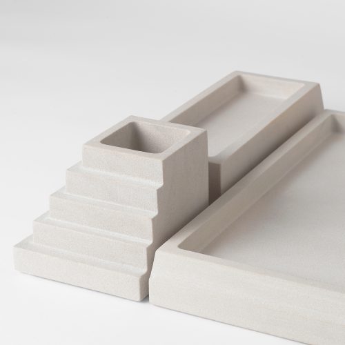 Sandstone Desk Organizer, Large - Gessato Design Store