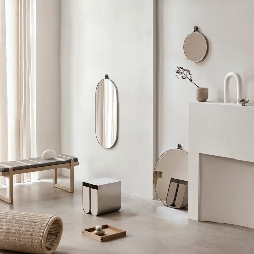 Dowel Mirror Round, Capsule - Gessato Design Store