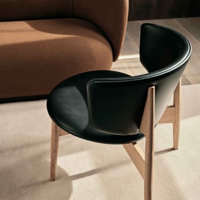 Herman Lounge Chair, Oak/Leather - Gessato Design Store