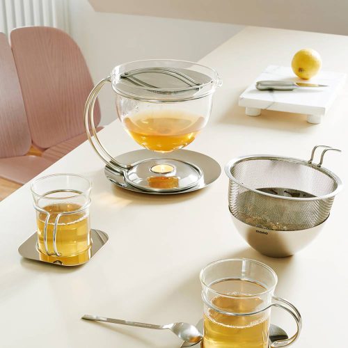 Mono Filio Teapot with Integrated Warmer 0.6L - Gessato Design Store