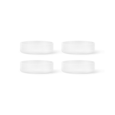 Ripple Serving Bowl - Frosted, Set of 4 - Gessato Design Store