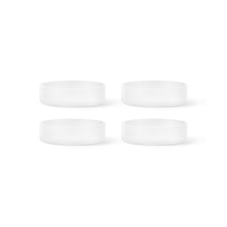 Ripple Frosted Serving Bowl, Set of 4