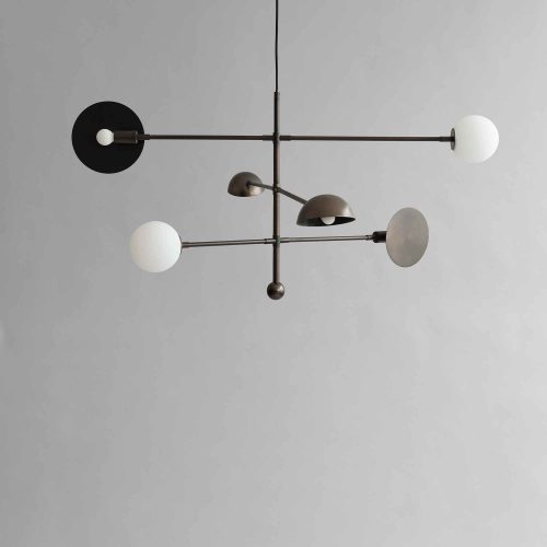 Sahn Chandelier - Bronze, UL - Gessato Design Store