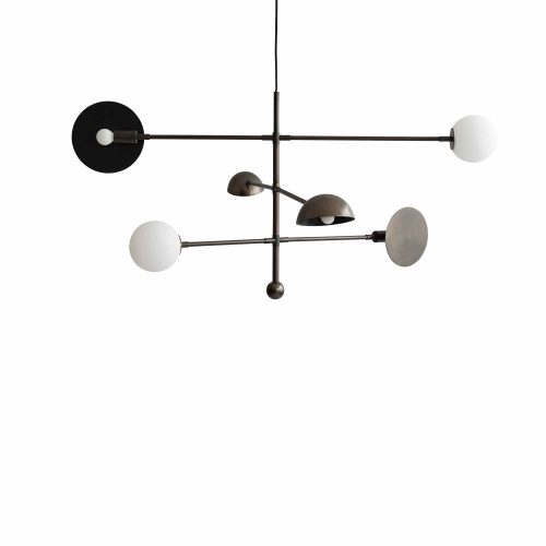 Sahn Chandelier - Bronze, UL - Gessato Design Store