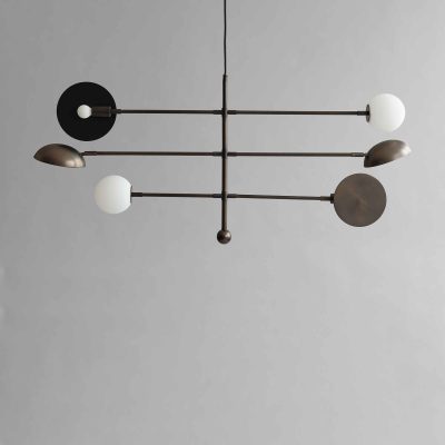Sahn Chandelier - Bronze, UL - Gessato Design Store