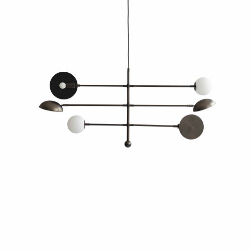 Sahn Chandelier - Bronze, UL - Gessato Design Store