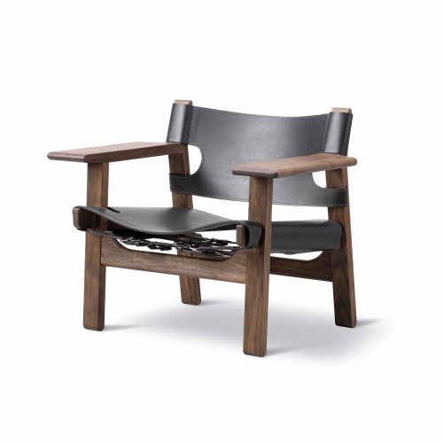 Spanish Chair - Black, Walnut oiled - Gessato Design Store