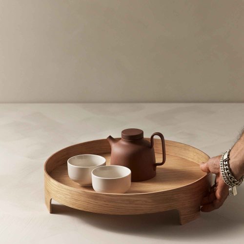 Bridge Wooden Round Tray - Gessato Design Store