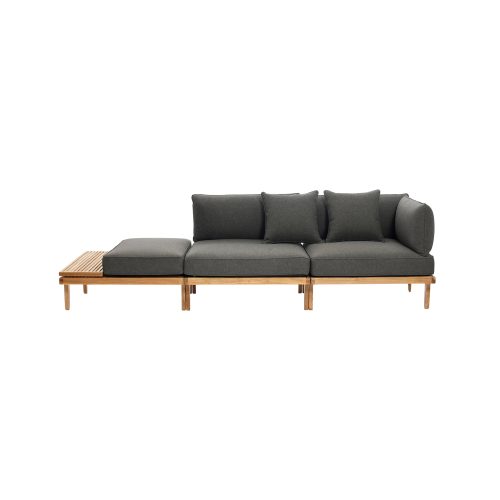 RIB Outdoor Sofa Central Module with Cushions - Gessato Design Store