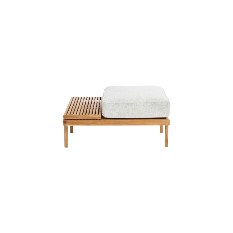 Rib Outdoor Sofa Half-Cushion Ottoman Module