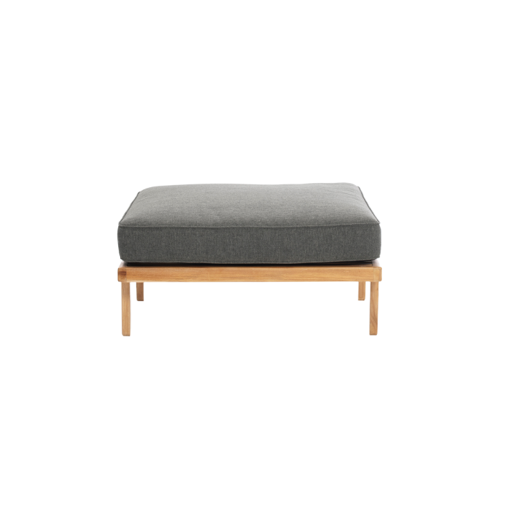Rib Outdoor Sofa Ottoman Module with Cushion
