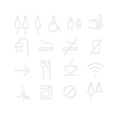 Interior Wall/Door Signs - Be Quiet - Gessato Design Store