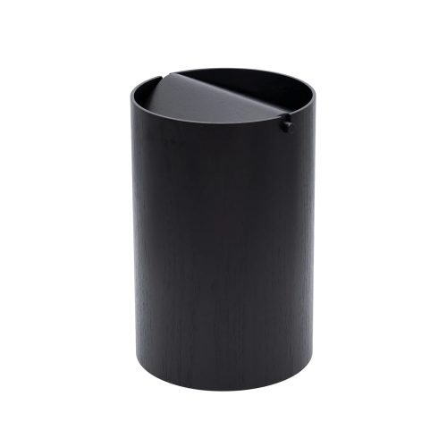 Wood Waste Basket with Lid - Gessato Design Store