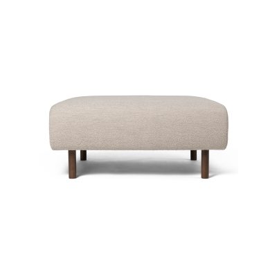 Dase Ottoman, Soft Bouclé - Natural - Gessato Design Store